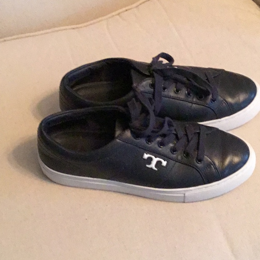 Tory Burch Leather Sneakers - Picture 1 of 7
